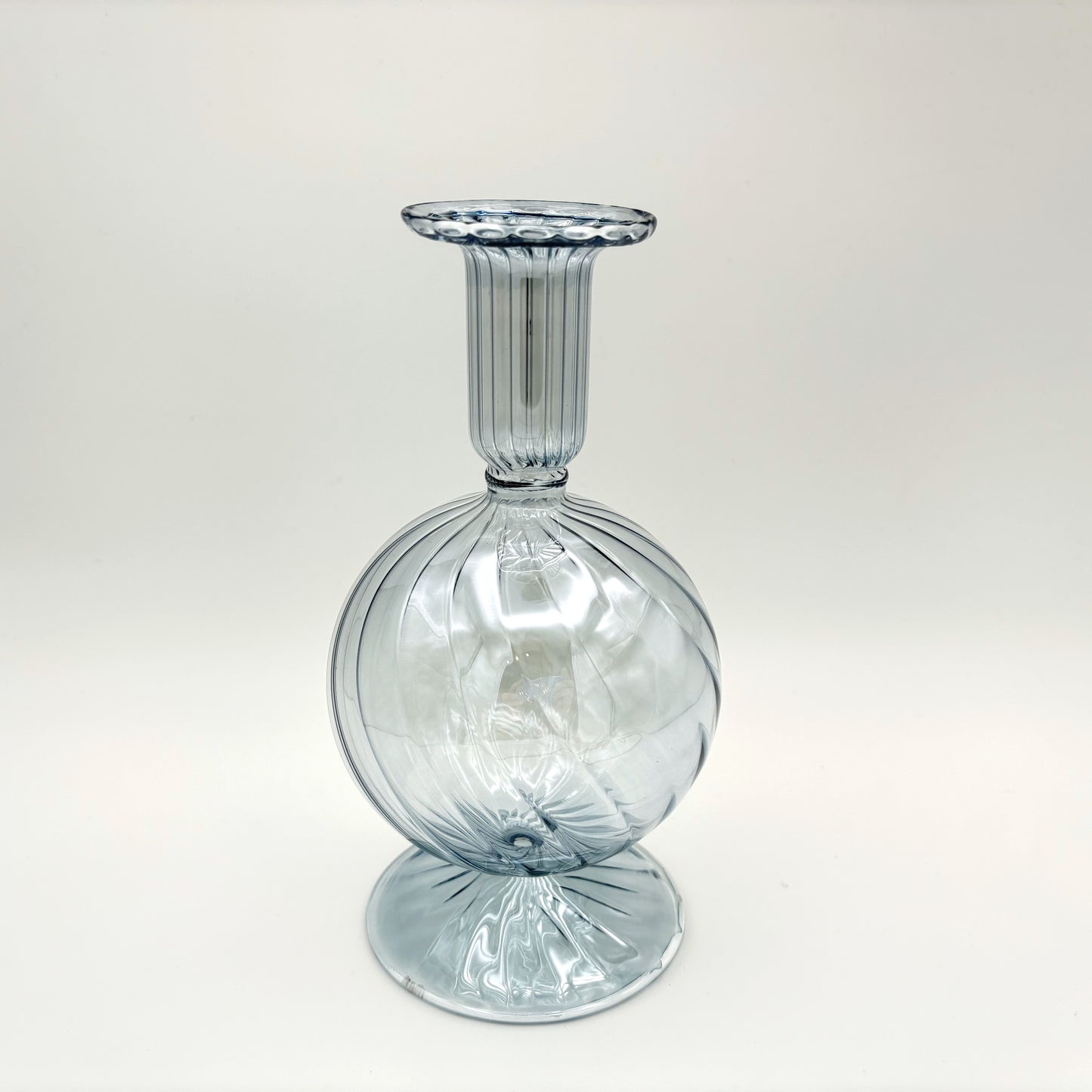 Blown Glass Vase - Bauble Teal