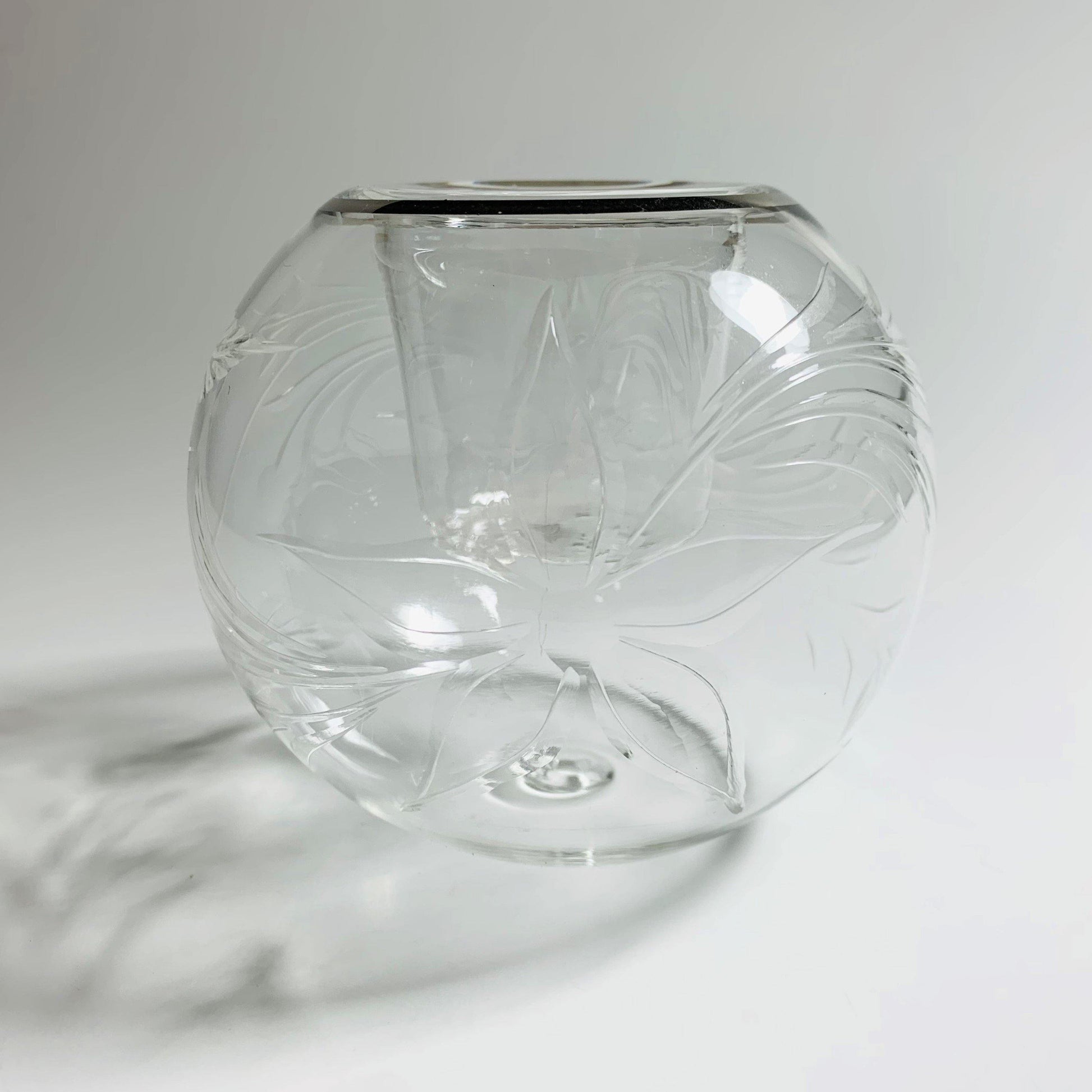 Blown Glass Candle Holder - Lily