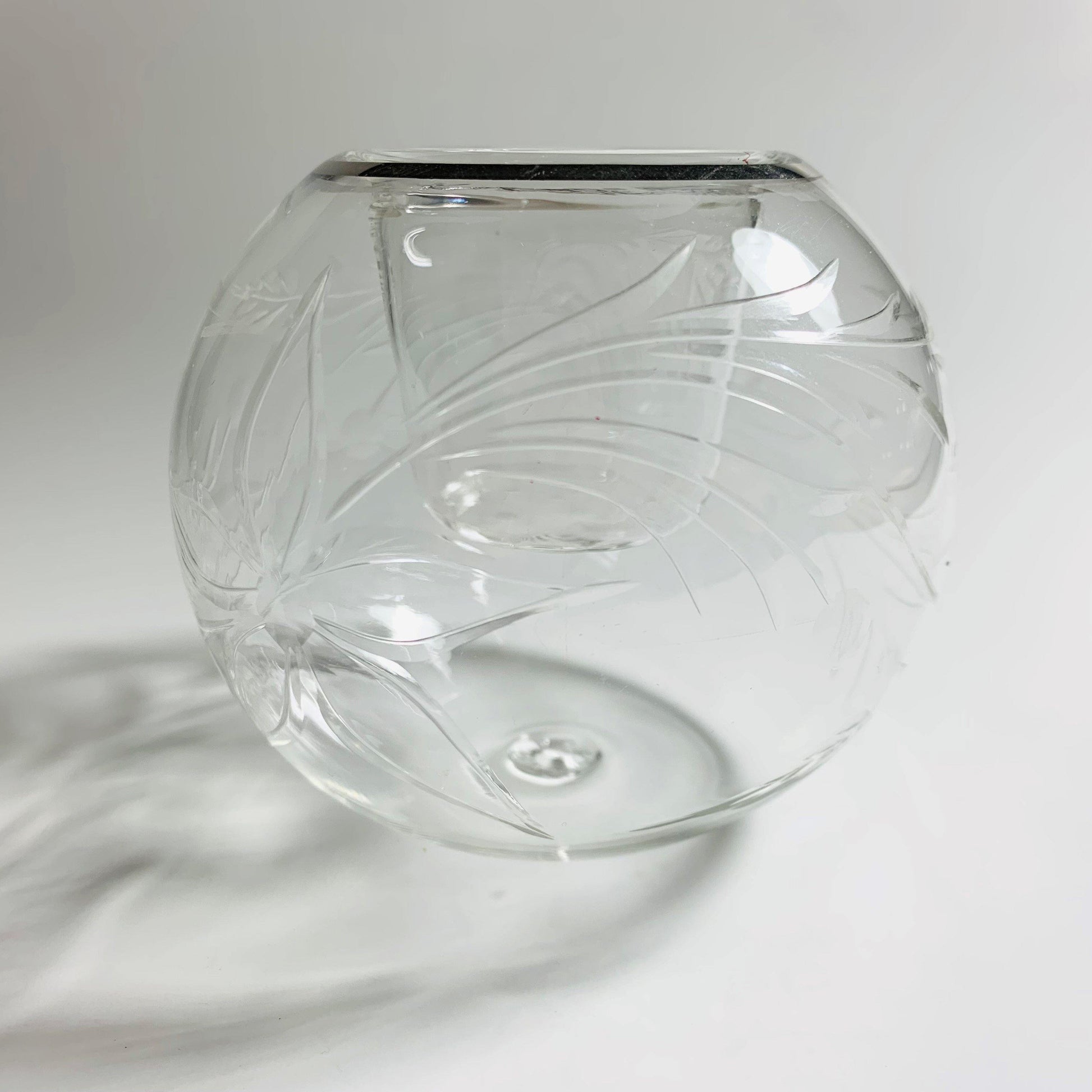Blown Glass Candle Holder - Lily