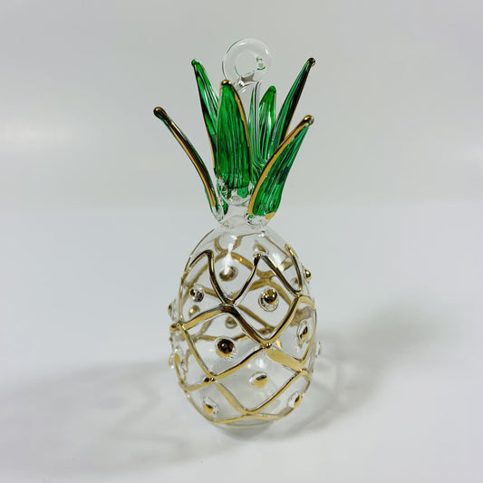 Blown Glass Ornament - Pineapple