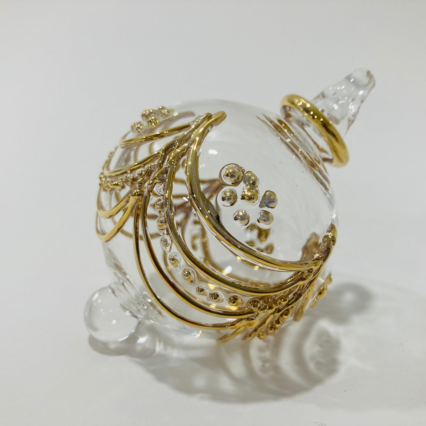 Blown Glass Small Ornament - Delicate Drapes