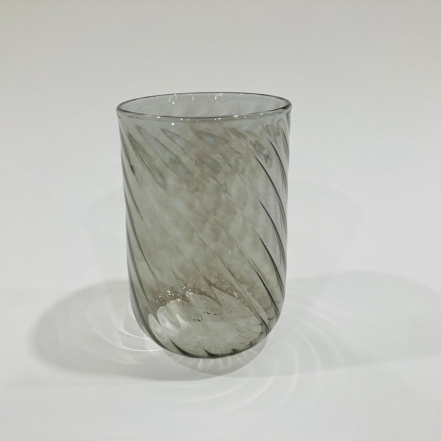 Blown Glass Stemless Glass - Iridescent