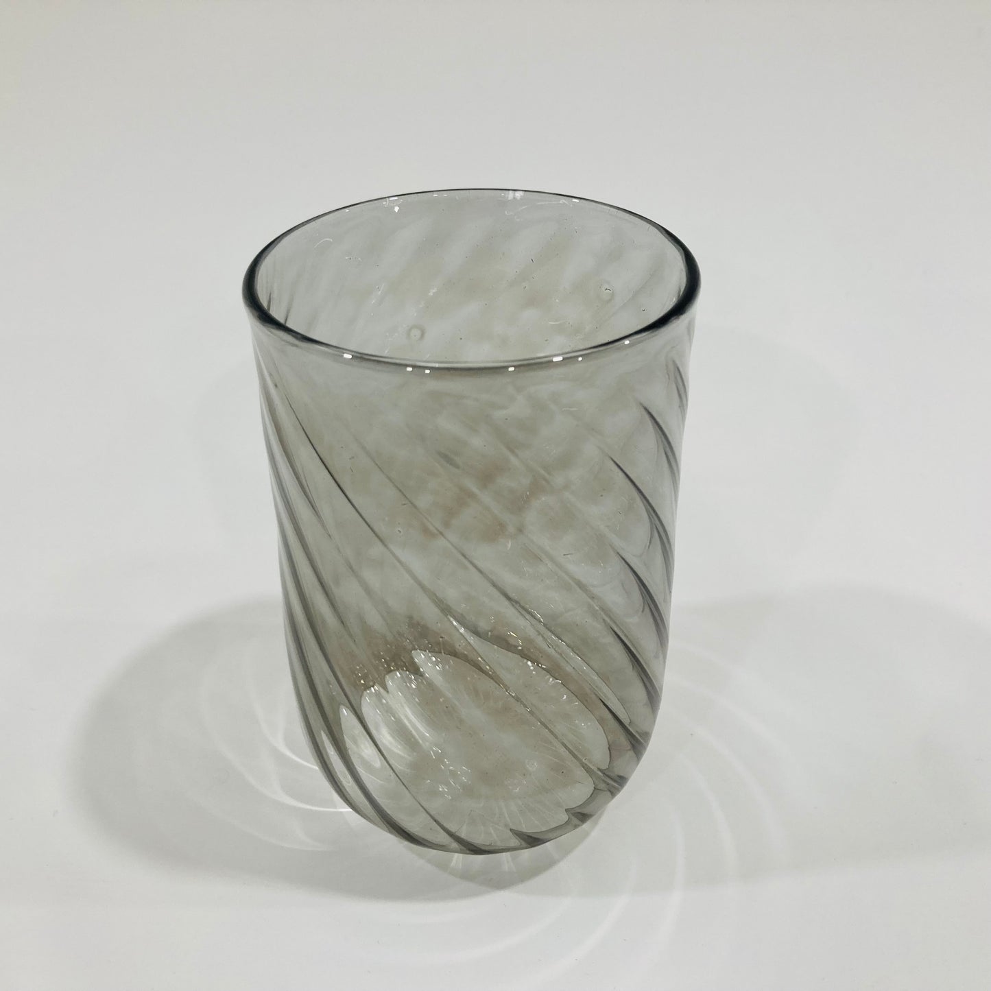 Blown Glass Stemless Glass - Iridescent