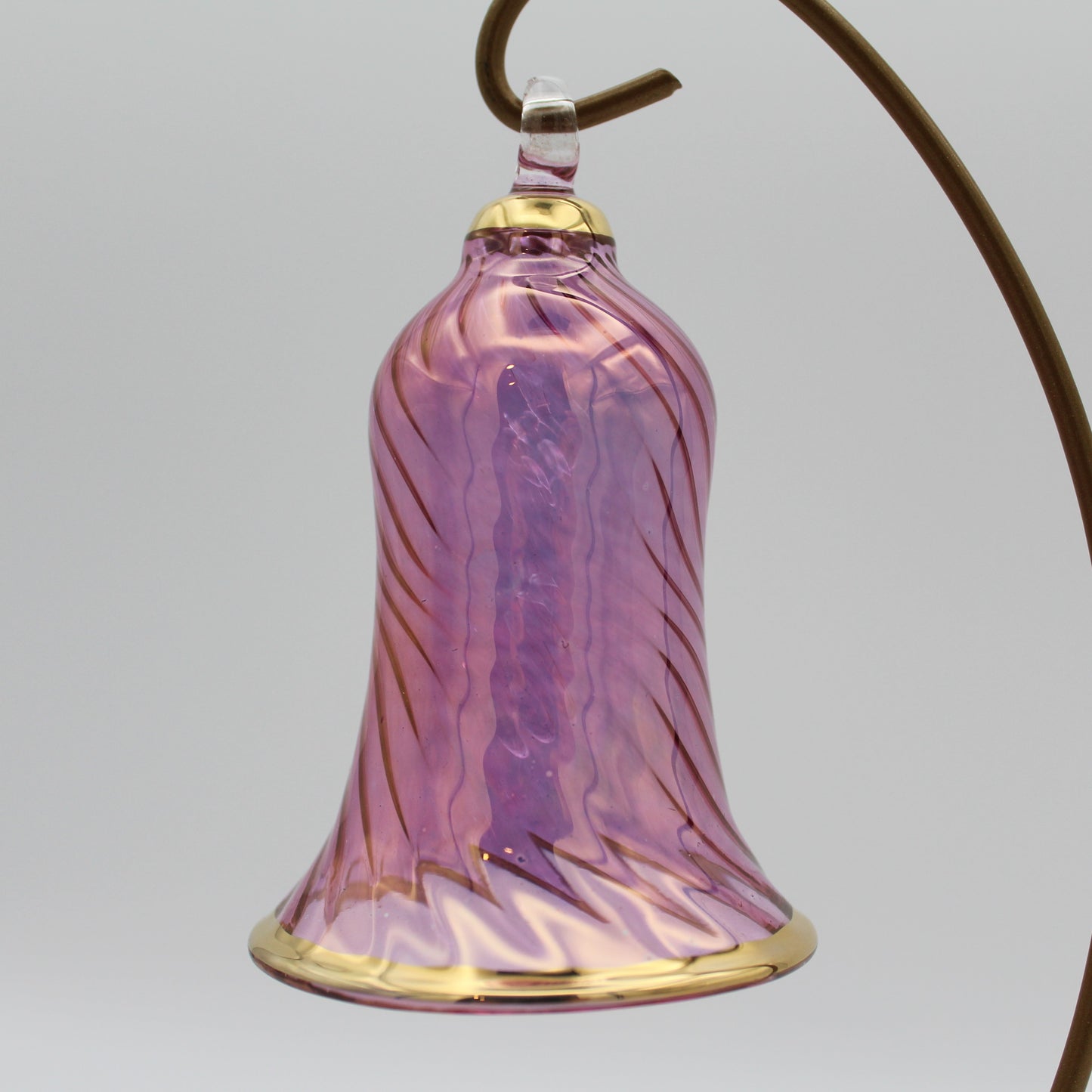 Blown Glass Ornament - Wavy Bell