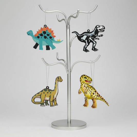 Upcycled Metal Ornament - Dinosaur Skeleton
