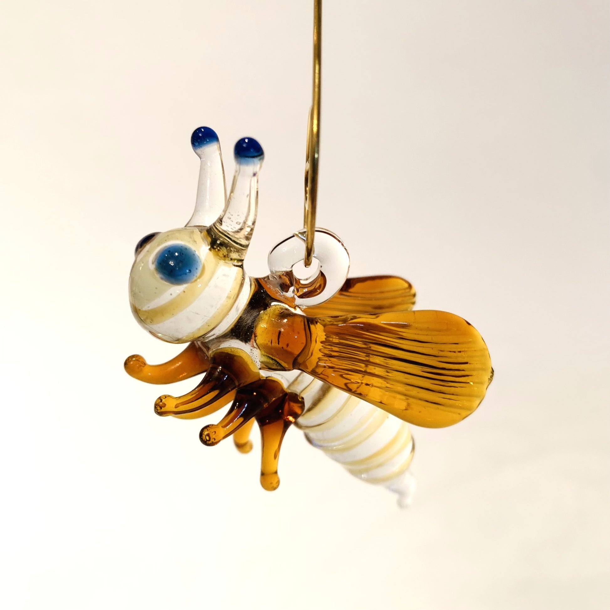 Handcrafted Glass Ornament - Bee