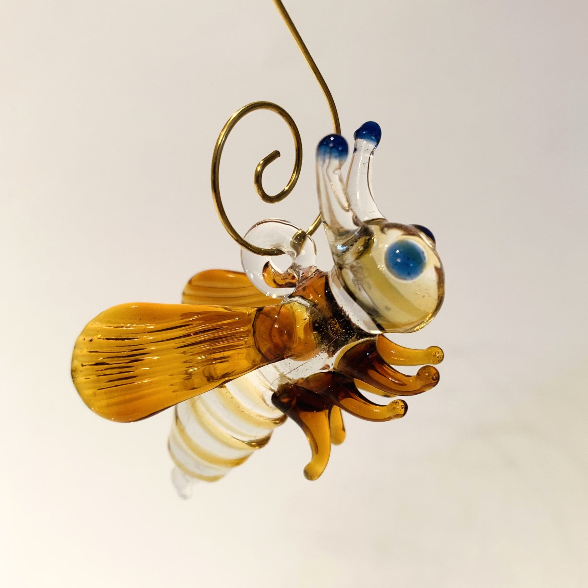 Handcrafted Glass Ornament - Bee