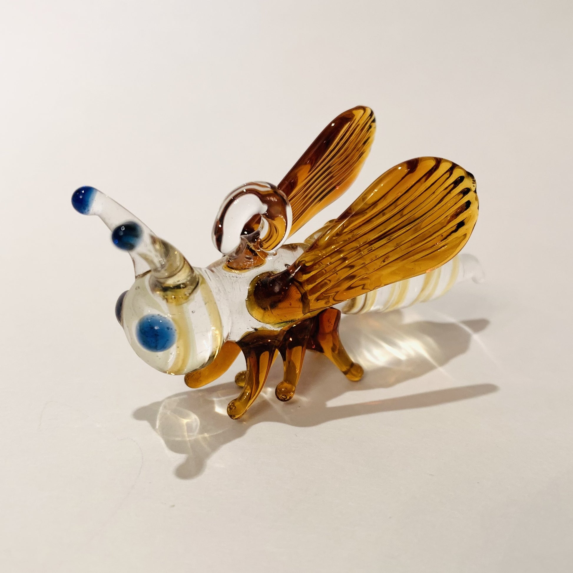 Handcrafted Glass Ornament - Bee