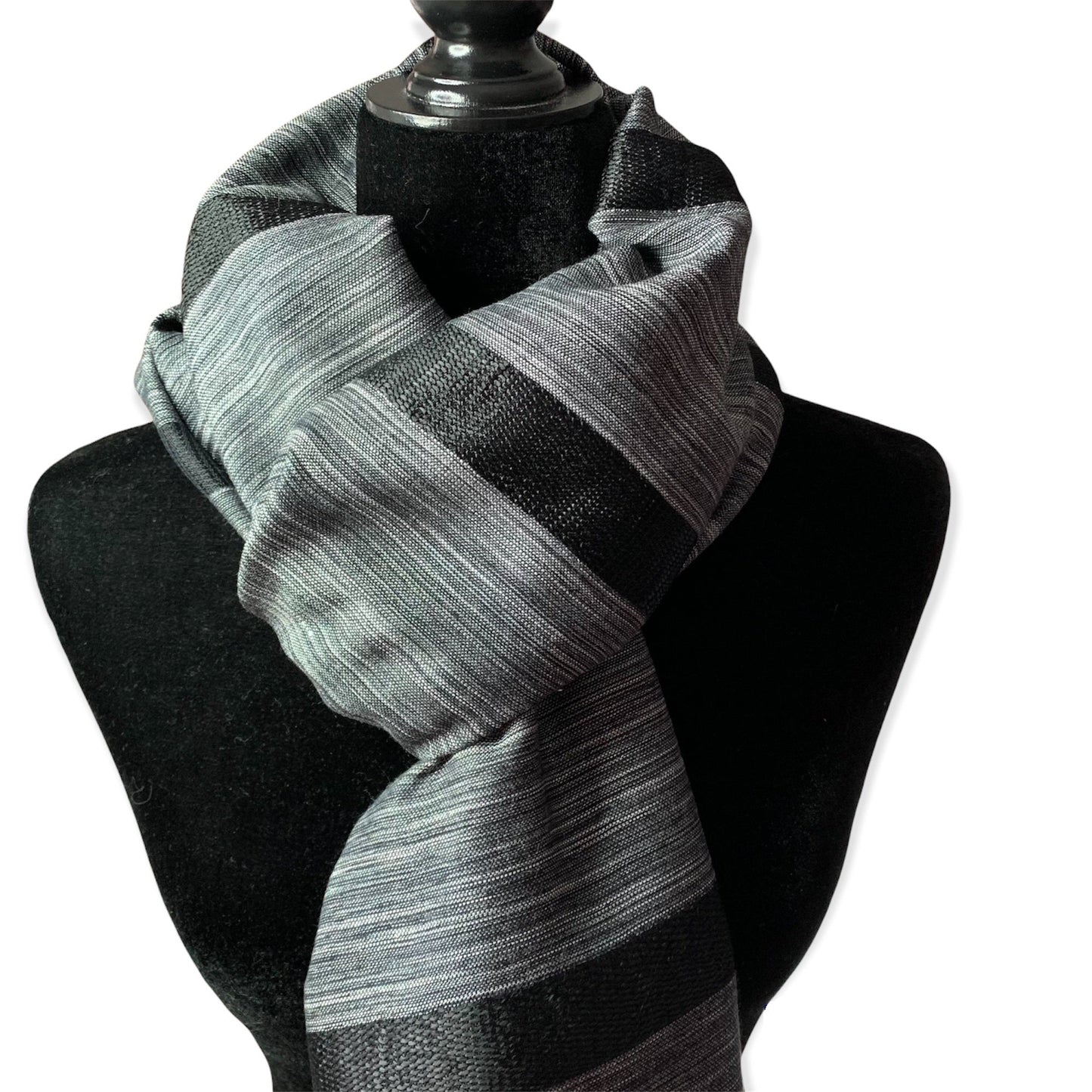 Helyat Handwoven Scarf - Shades of Gray