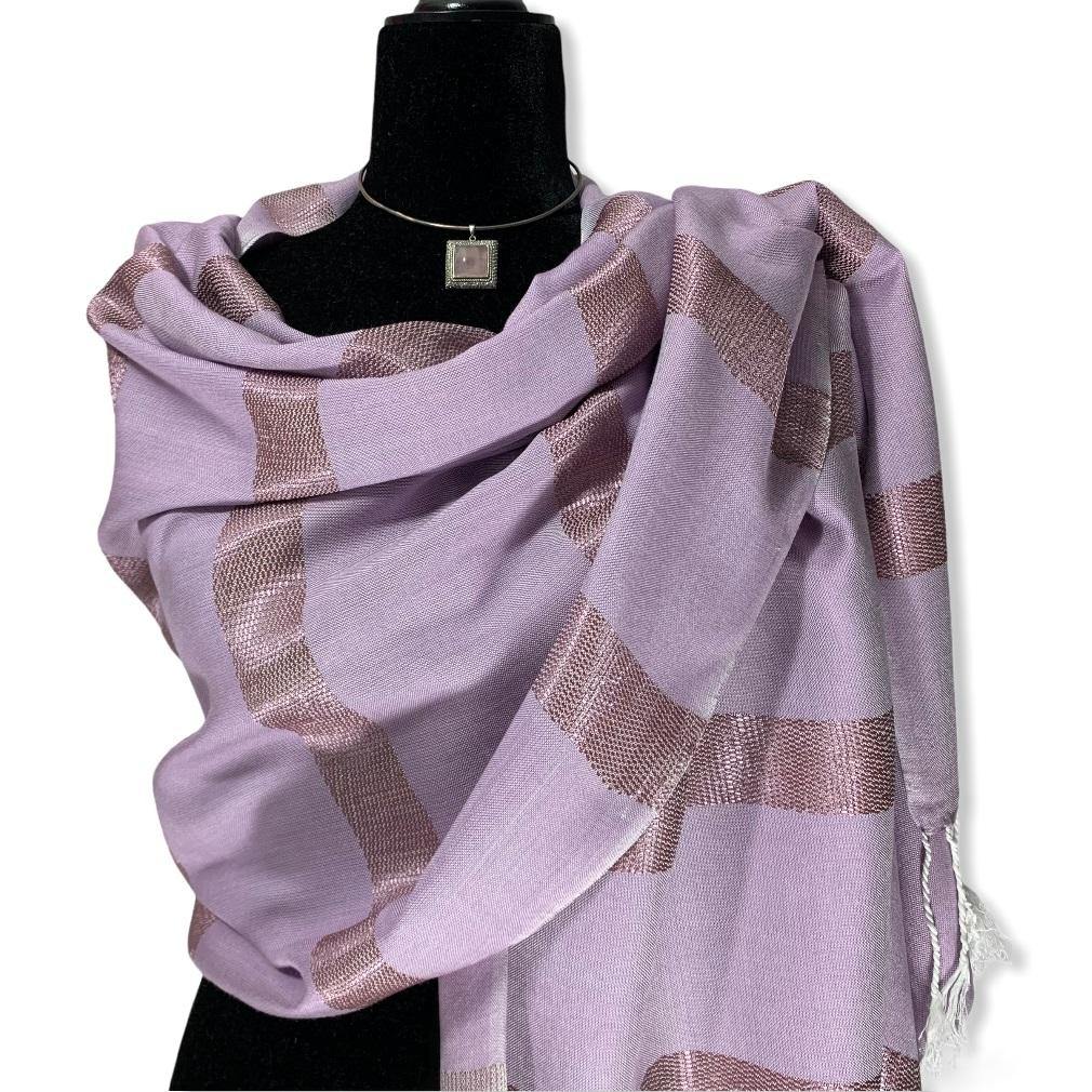 Helyat Handwoven Shawl - Lilac