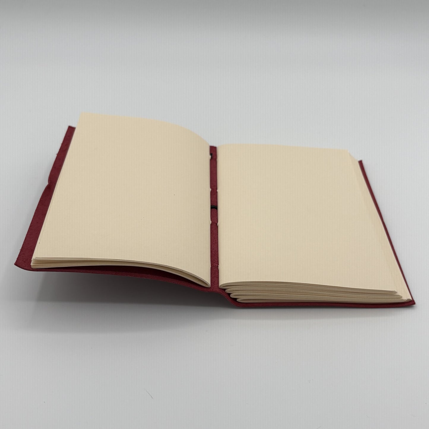 Handcrafted Soft Cover Leather Journal Red - Cruelty-Free