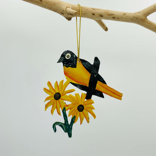 Metal Baltimore Oriole Ornament