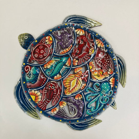Metal Wall Décor Turtle - Painted