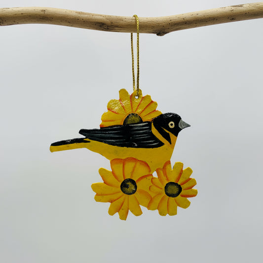 Metal Baltimore Oriole Ornament