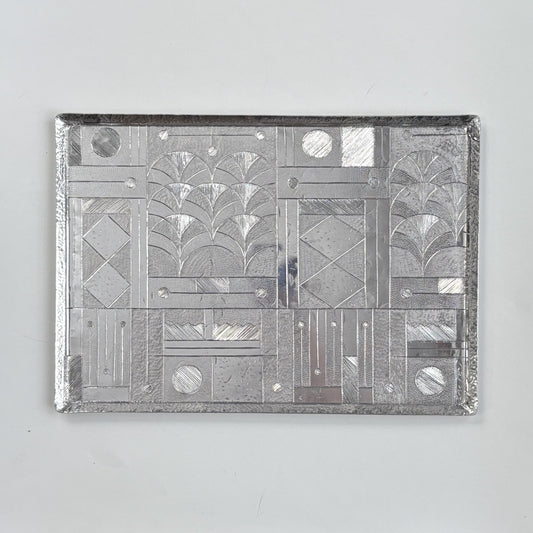 Metal Serving Tray - Rectangular Art Deco