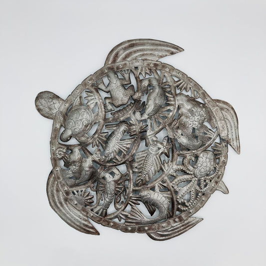 Metal Wall Décor Turtle - Color of Metal