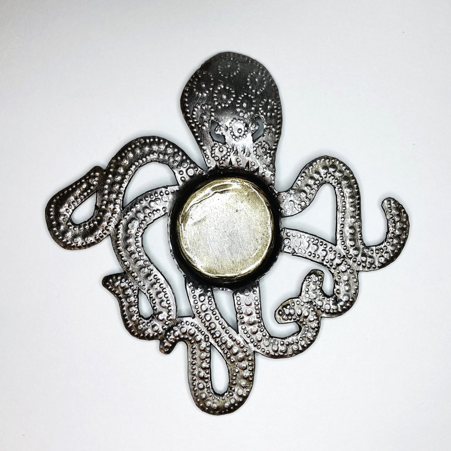 Metal Tealight Plate - Octopus