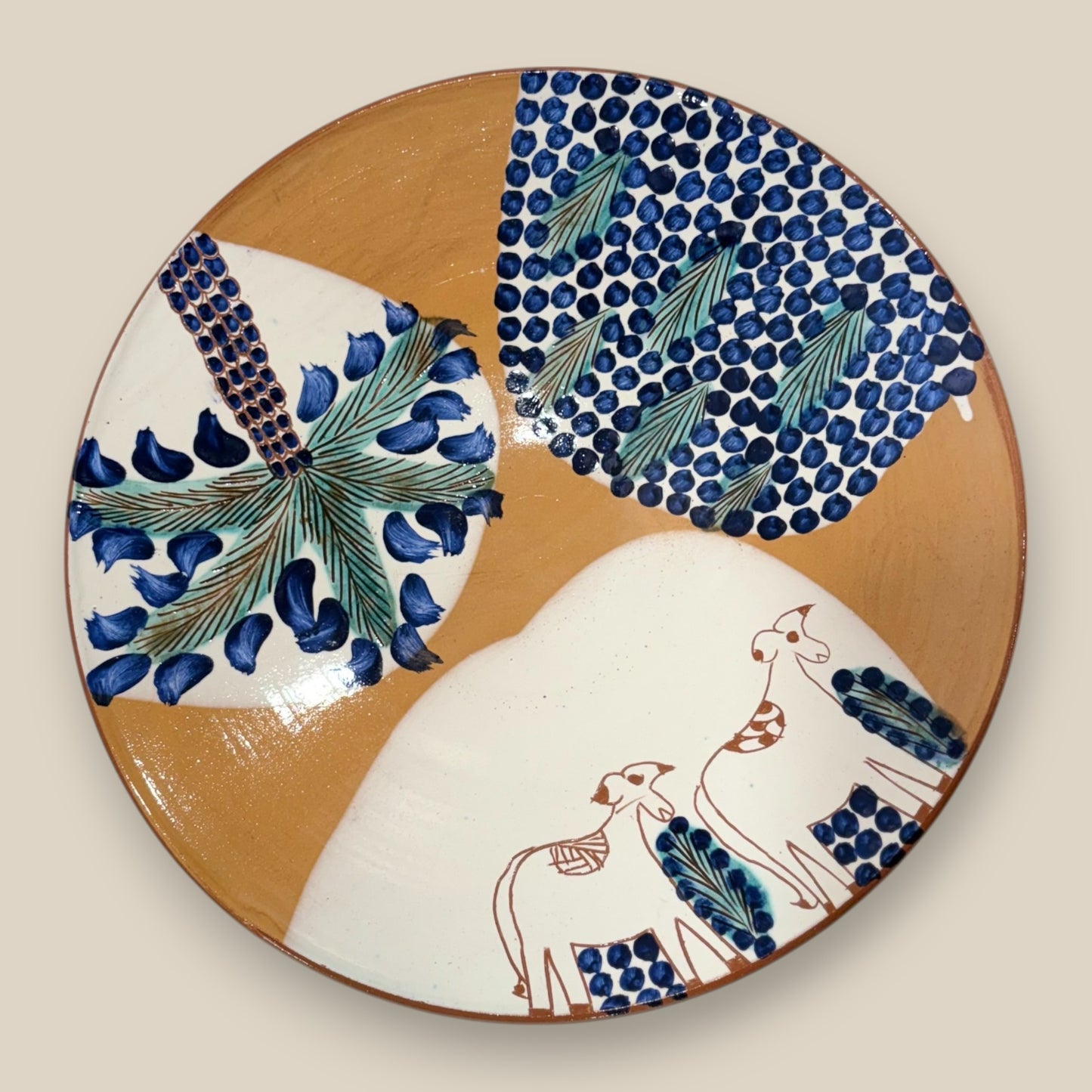 Goats in Fayoum Oasis Pottery Platter