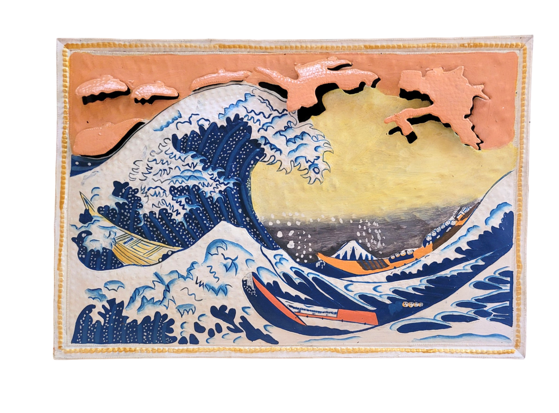 Metal Wall Decor The Great Wave Off Kanagawa