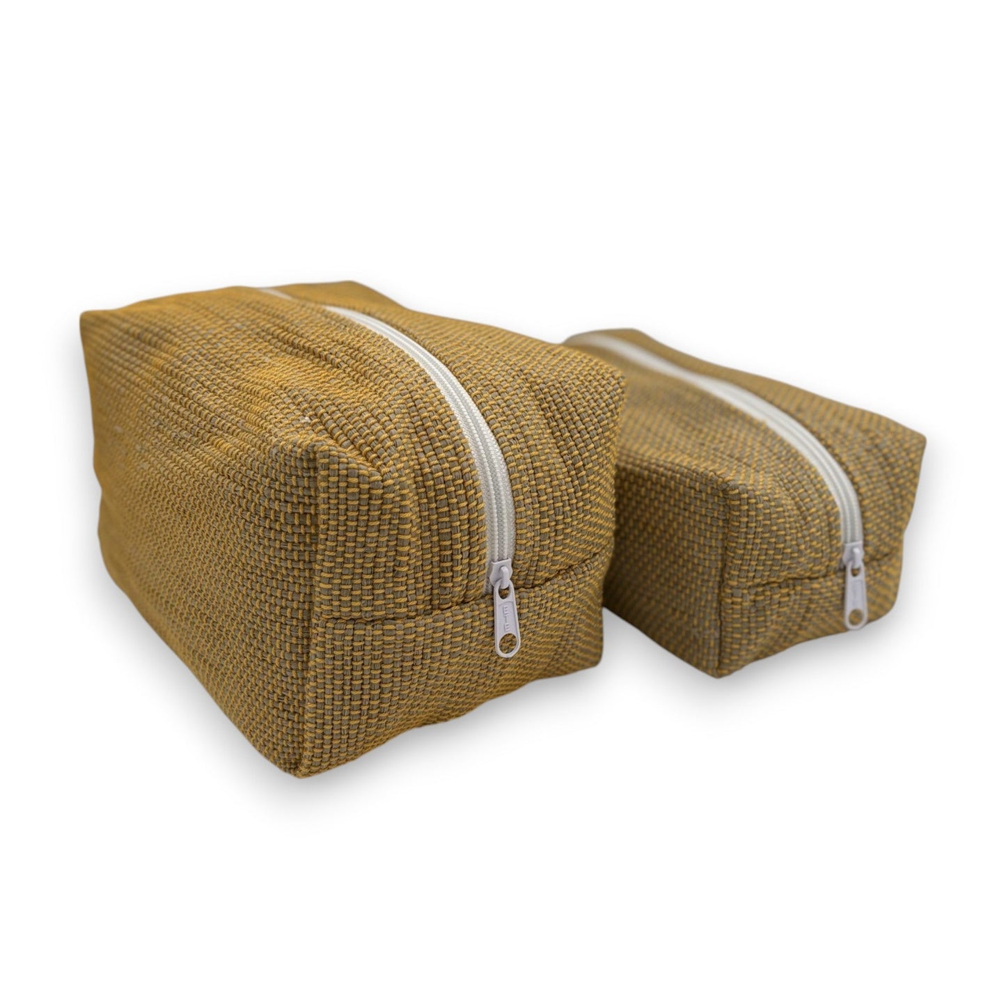 Upcycled Cosmetic Bag - Mustard