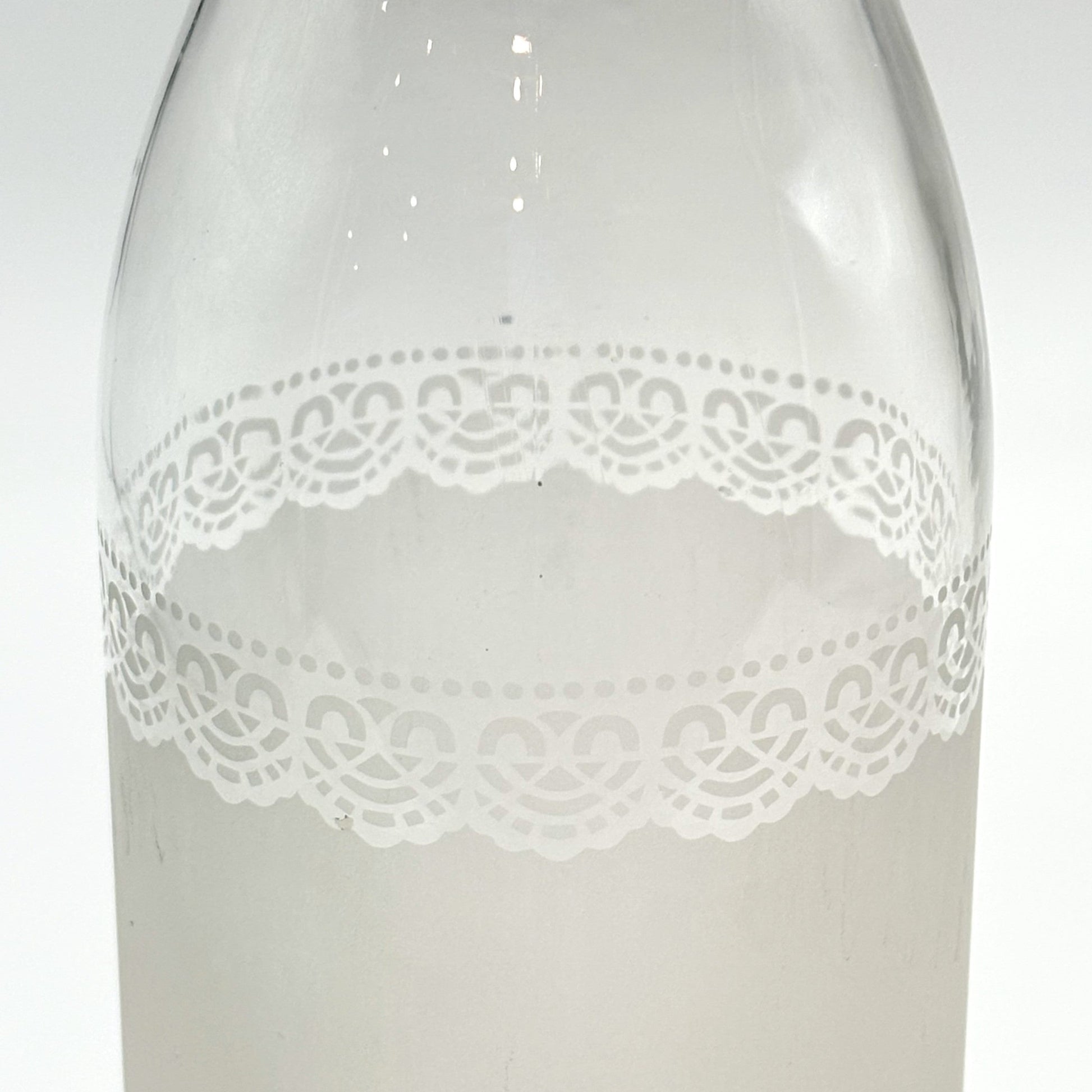 Upcycled Glass Lace Jug