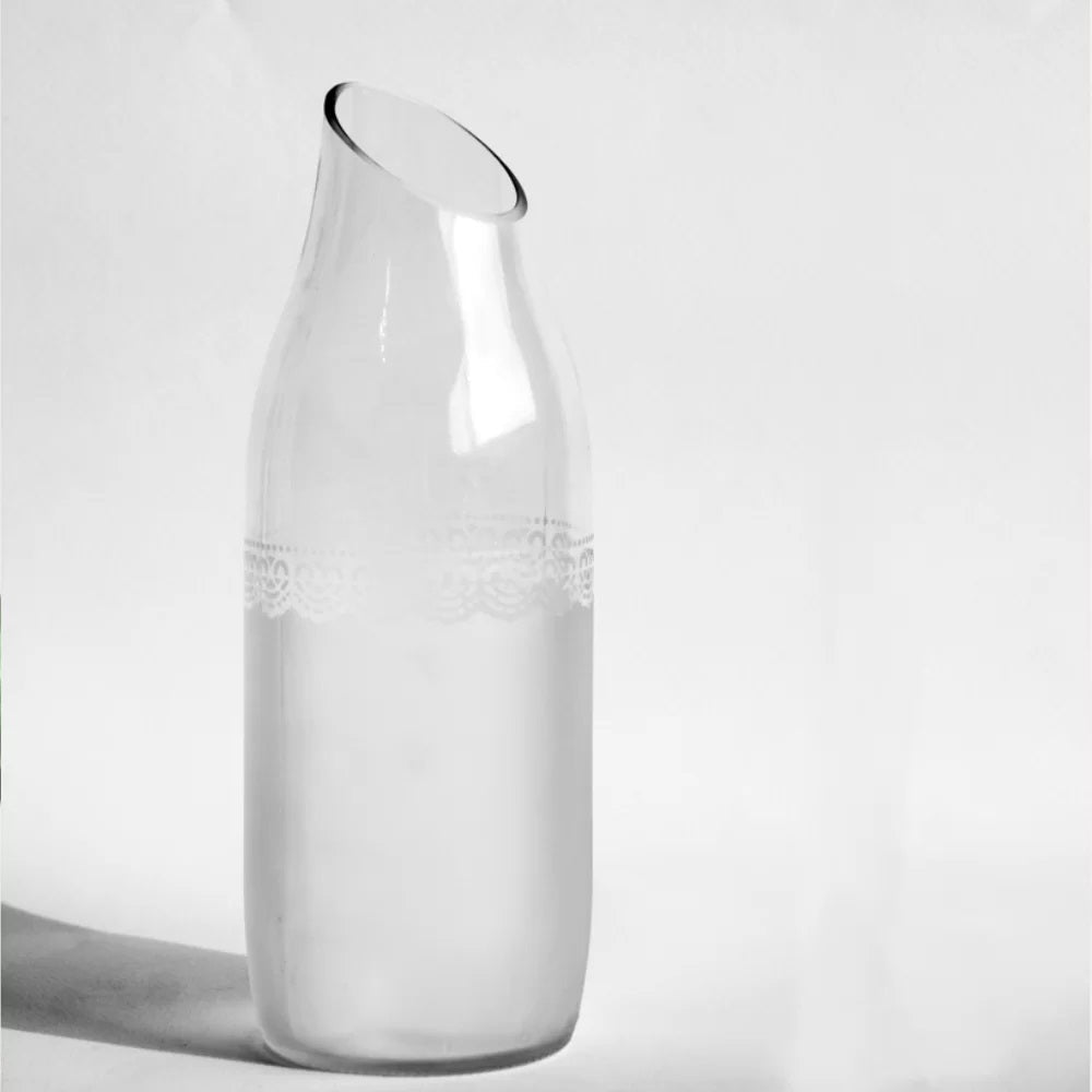 Upcycled Glass Lace Jug