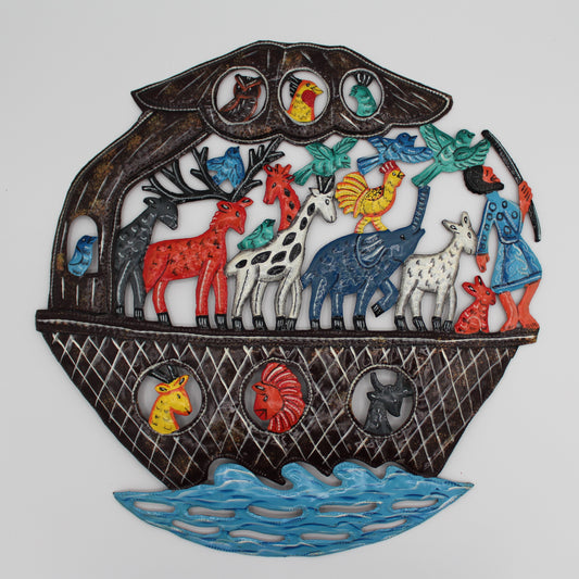 Metal Wall Décor Noah's Ark - Painted 2