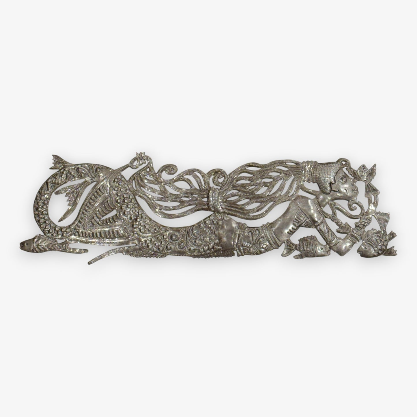 Metal Mermaid Wall Decor 17"