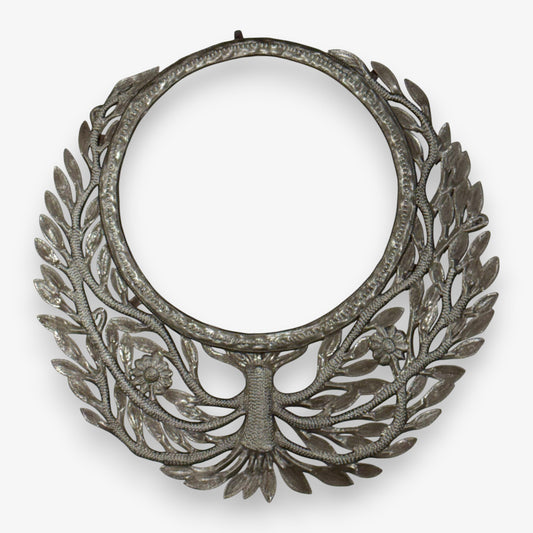 Metal Blooming Tree Mirror Frame 22"