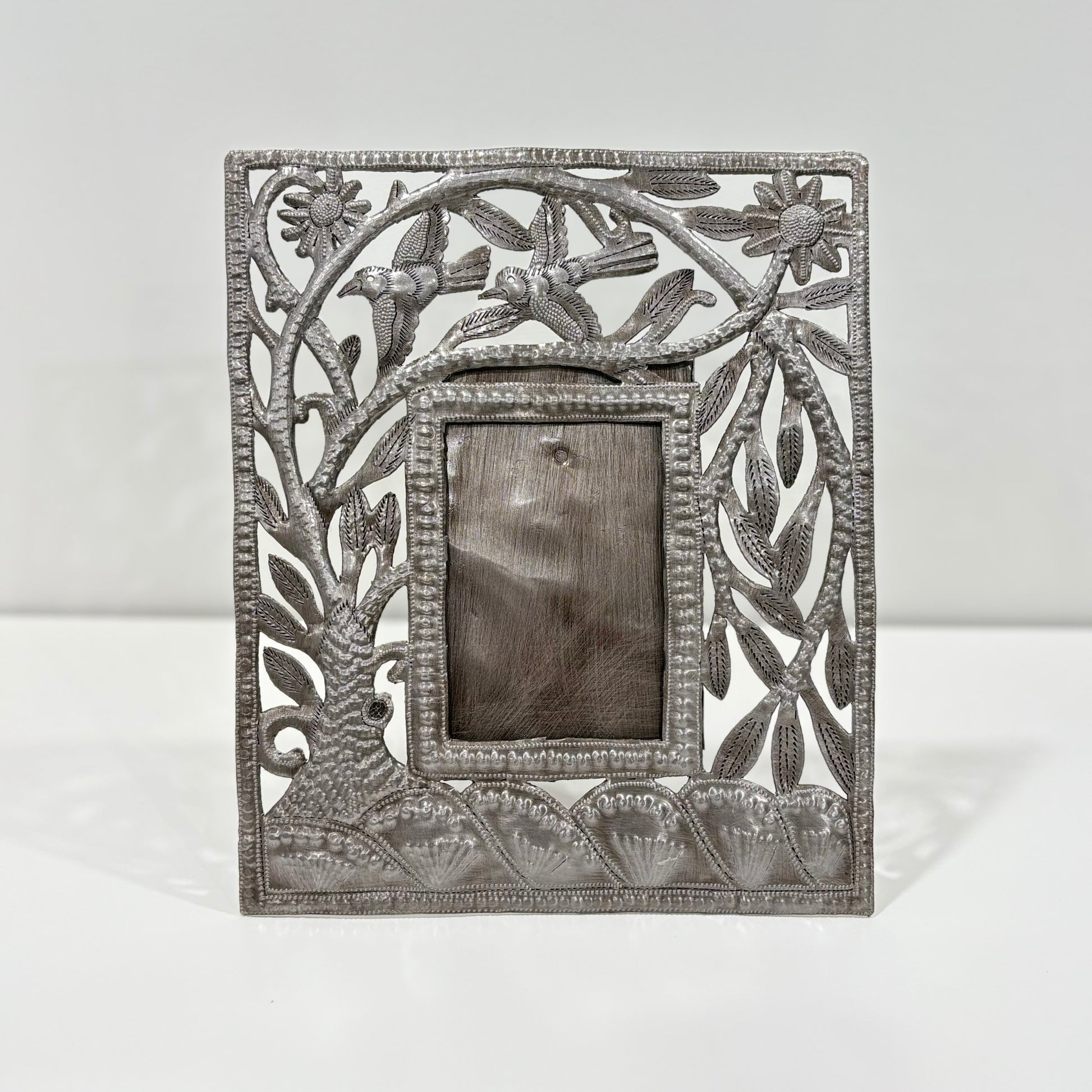 Metal Wall and Tabletop Birds Picture Frame