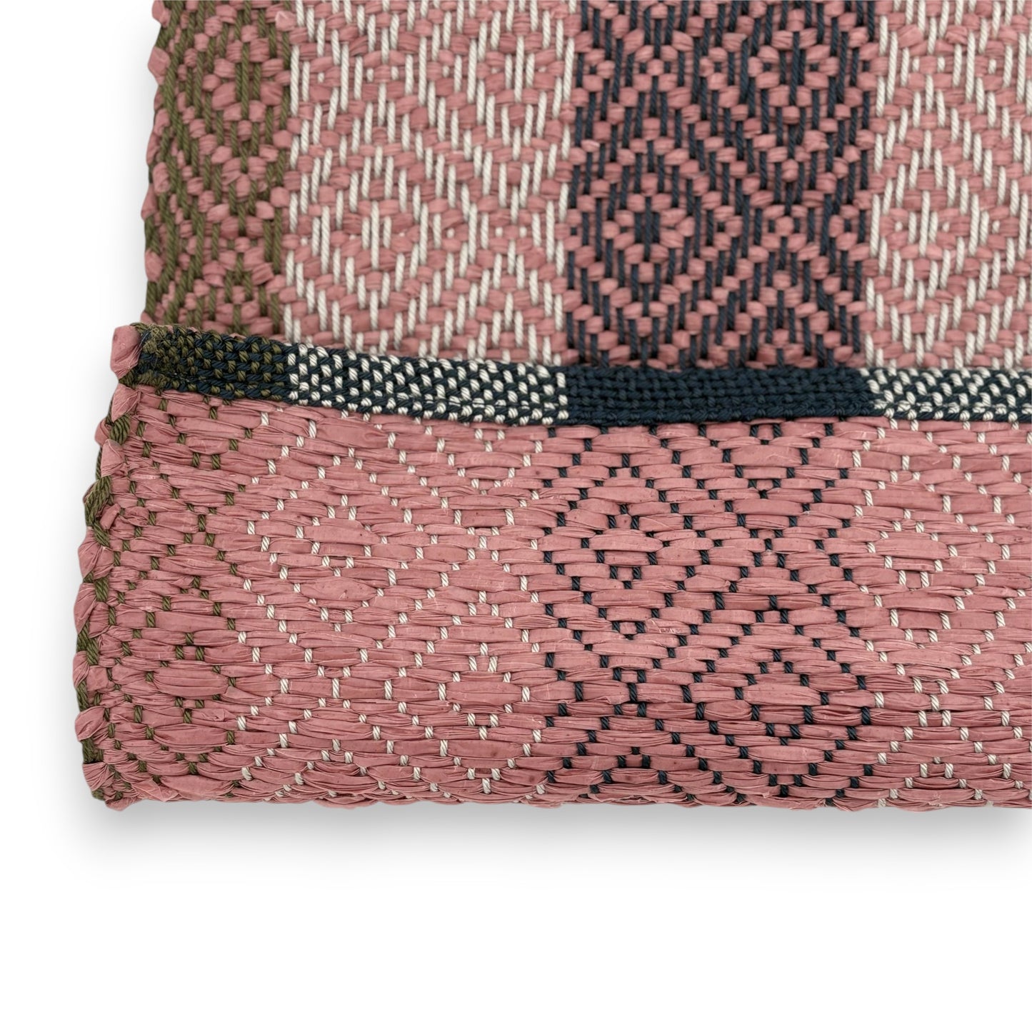 Upcycled Plastic Placemat, Geometric - Set of 2