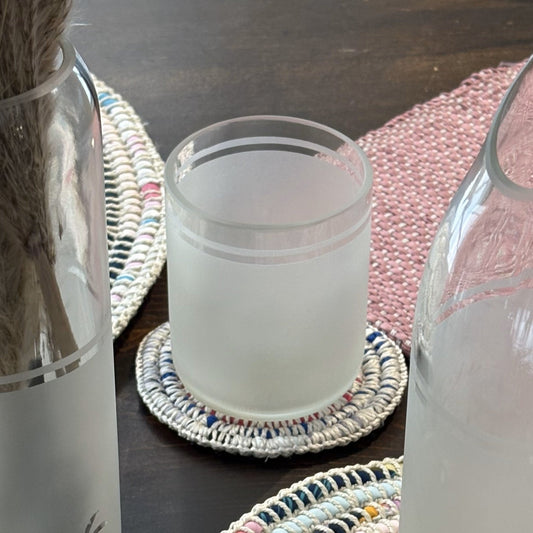 Upcycled Cairo Time Drinking Glass