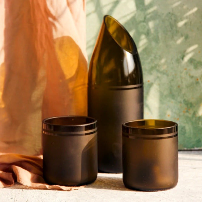 Upcycled Glass Cairo Time Jug