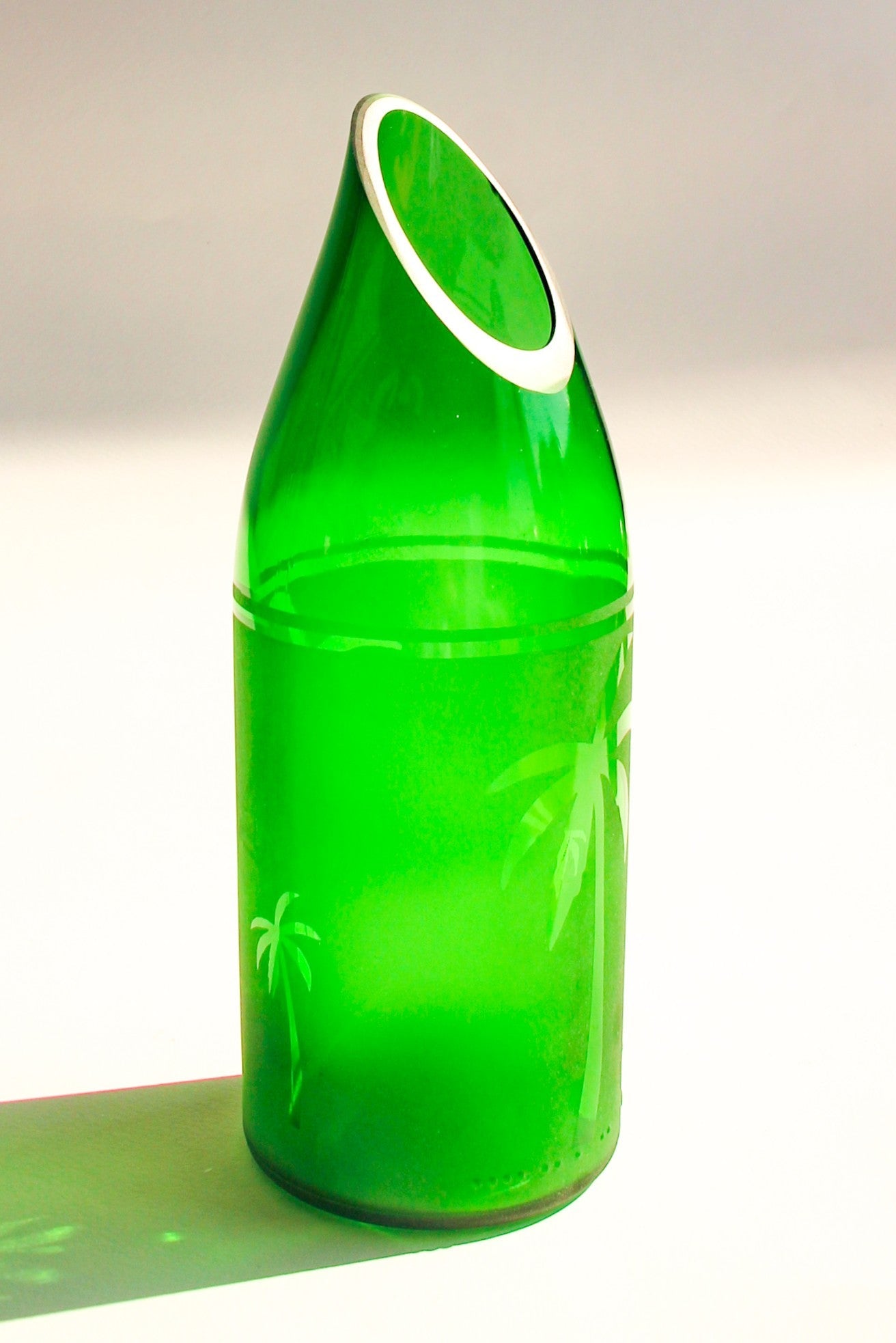 Upcycled Glass Siwa Palms Jug