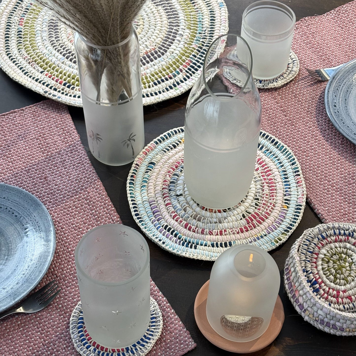 Upcycled Cairo Time Drinking Glass