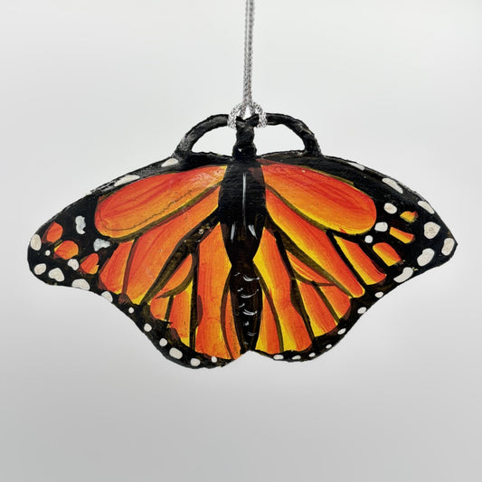 Sustainable Handcrafted Upcycled Metal Colorful Monarch Butterfly, Fair Trade Ethically Handmade, Eco-friendly