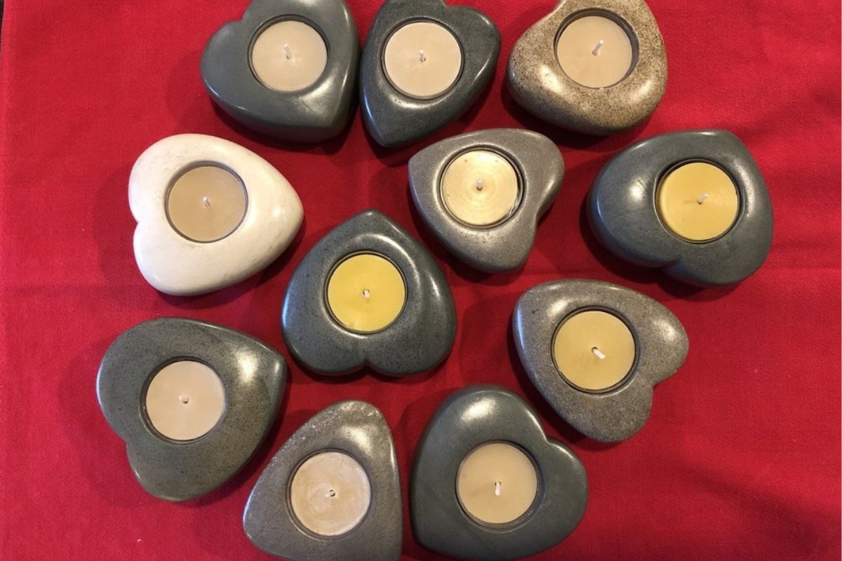 Riverstone Tealight - Heart