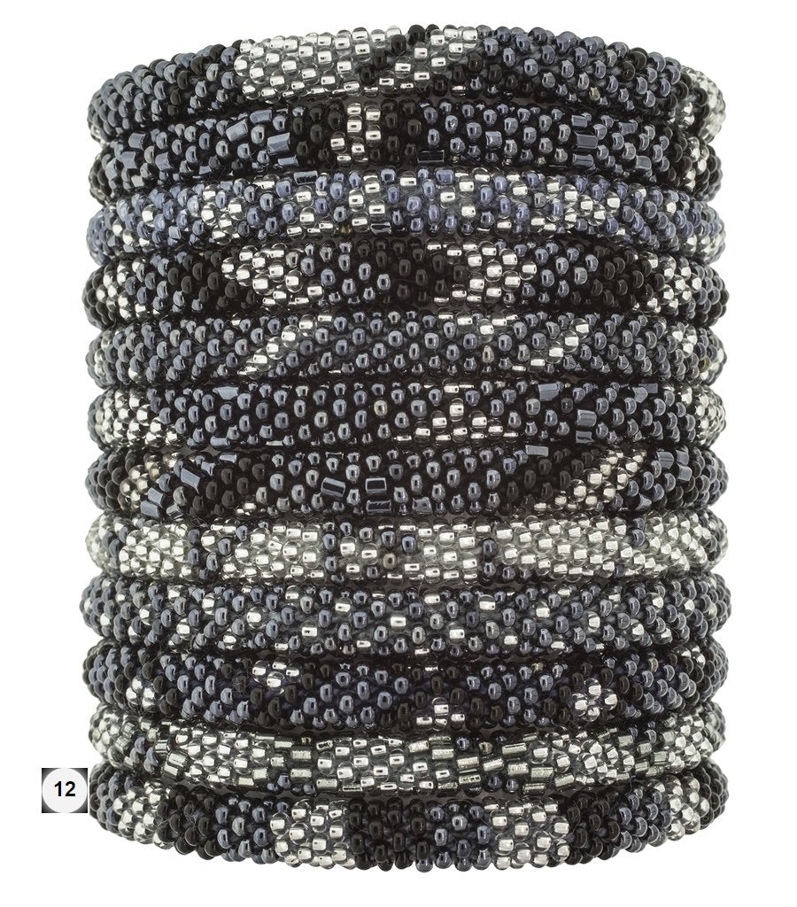 Roll-On Beaded Bracelets - Slate - Dandarah