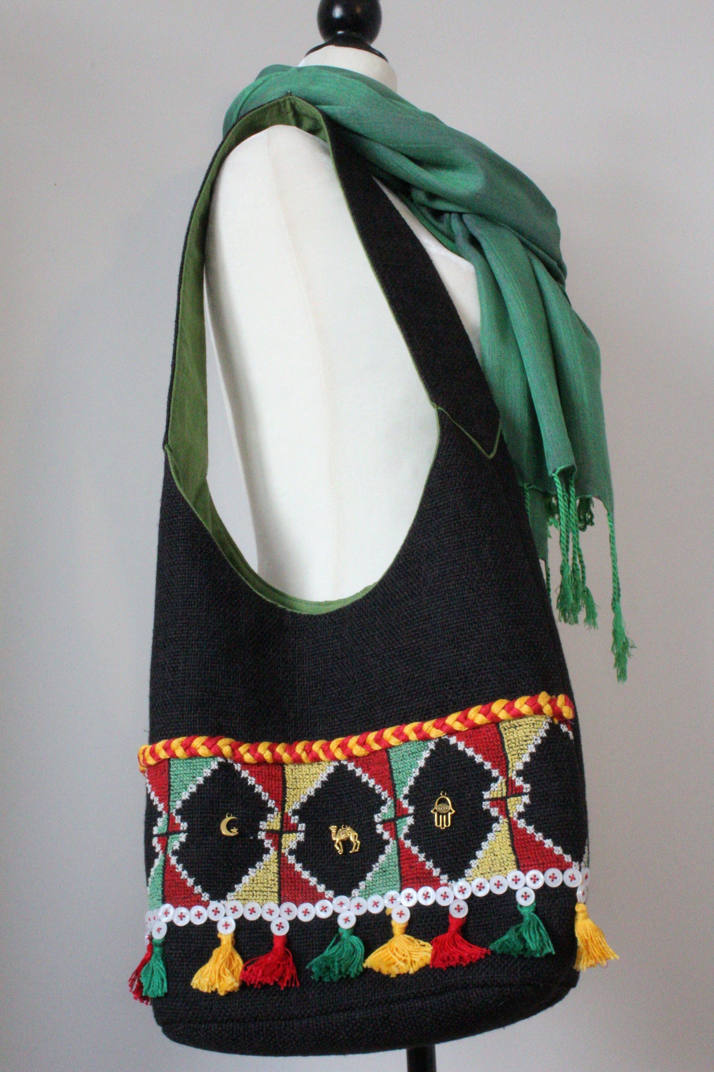 Bahga Arish Handcrafted Shoulder Bag - Black