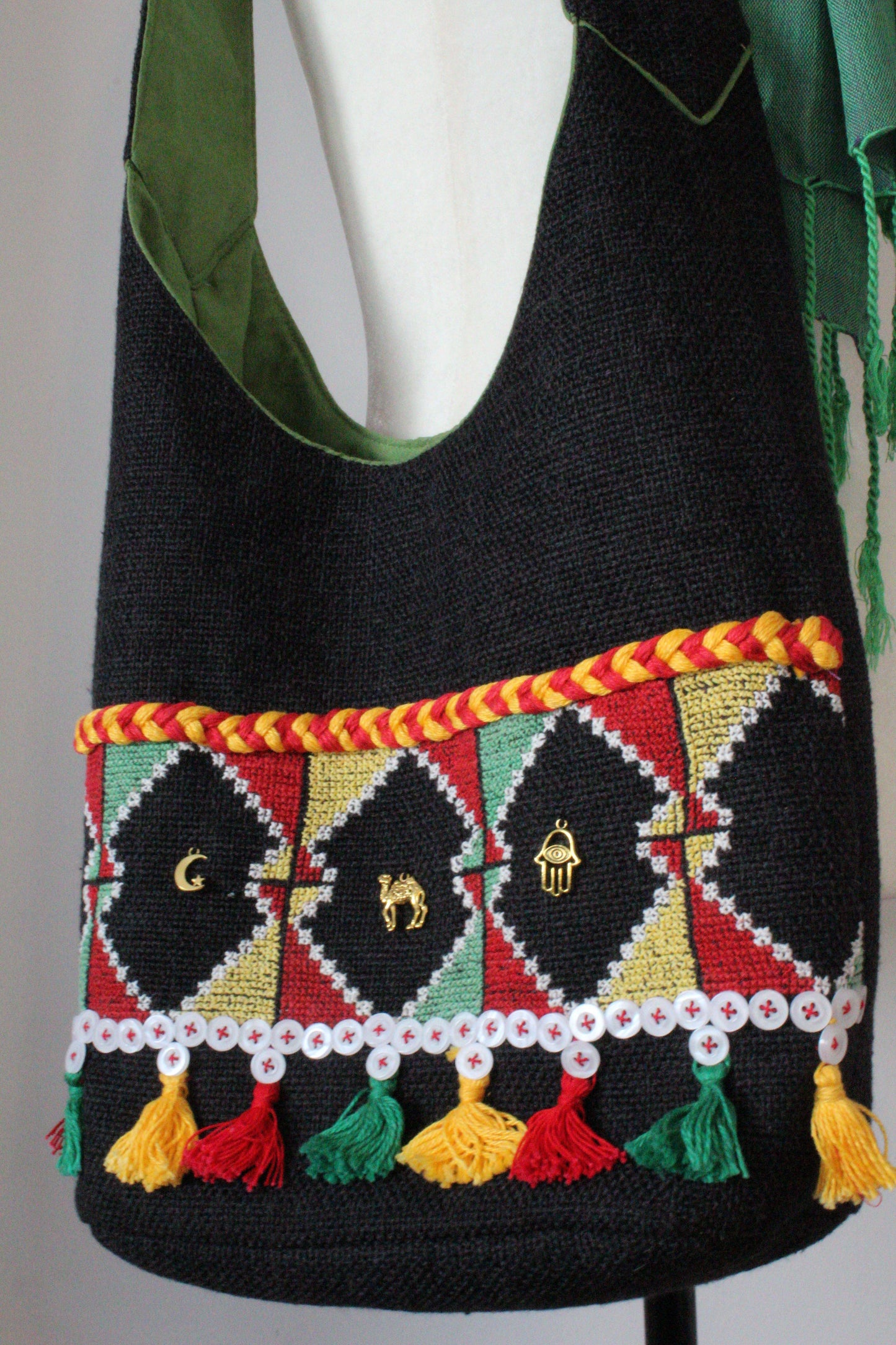 Bahga Arish Handcrafted Shoulder Bag - Black