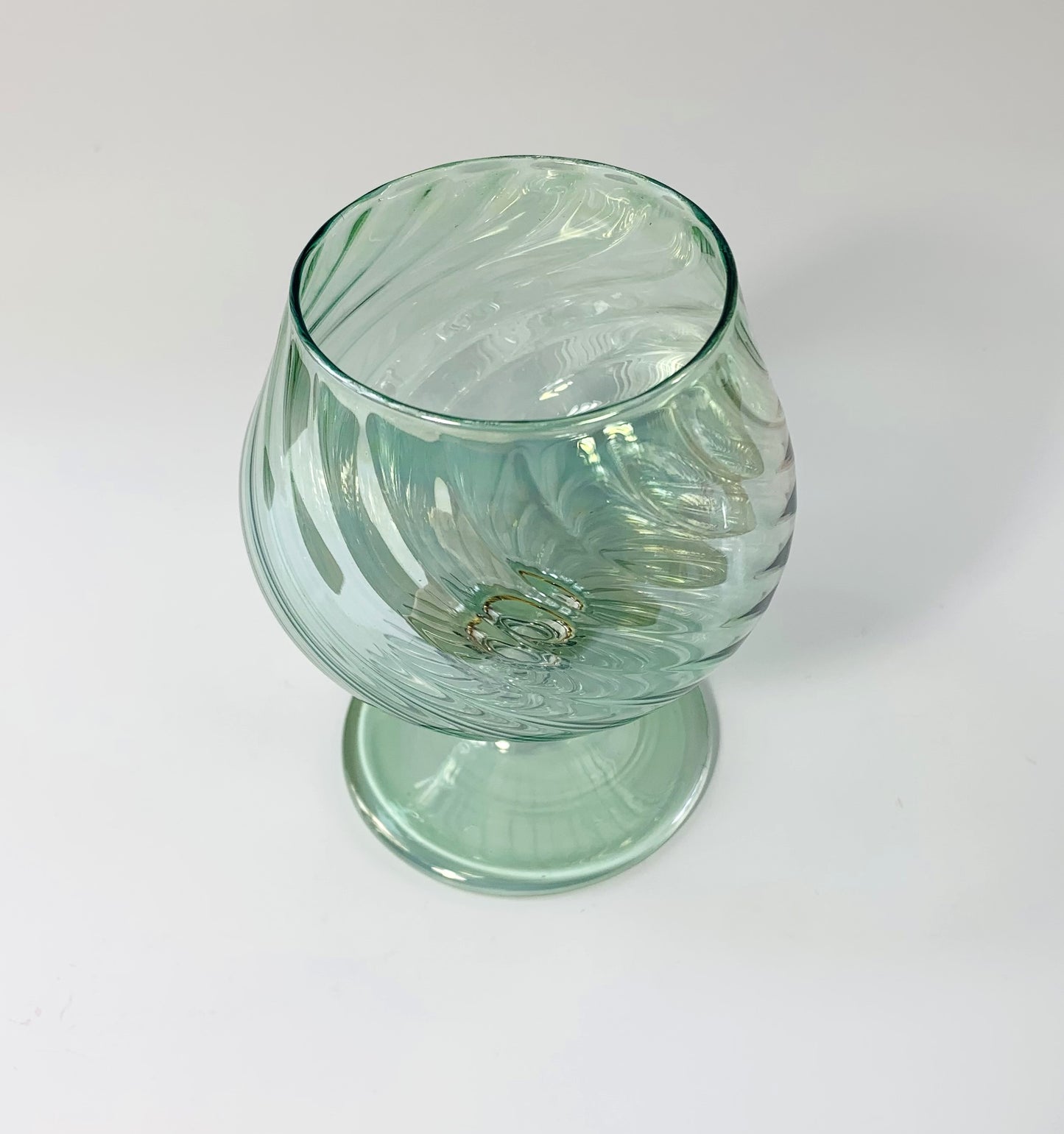 Blown Glass Cognac Glass - Iridescent