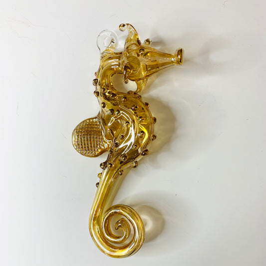 Blown Glass Ornament - Seahorse