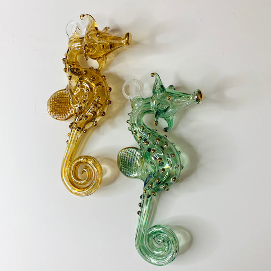 Blown Glass Ornament - Seahorse