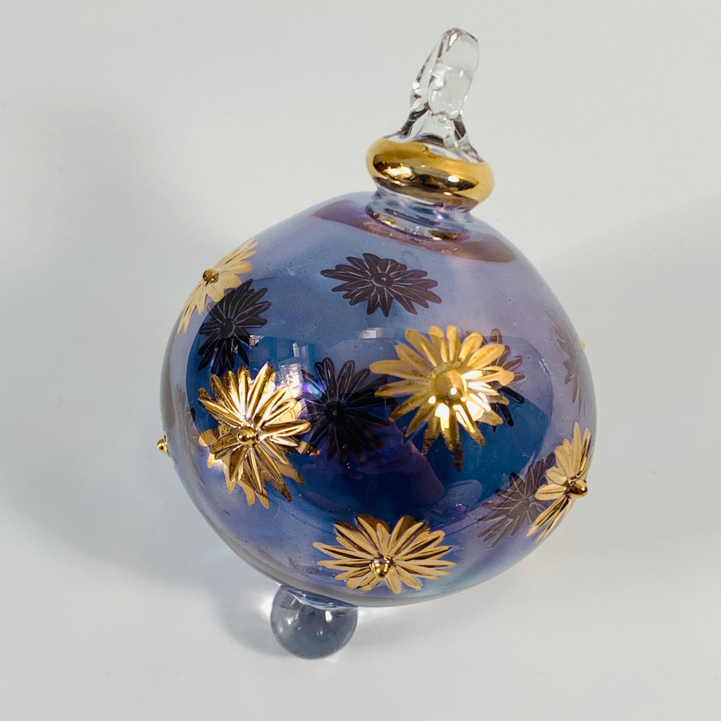 Blown Glass Small Ornament - Starry Sky