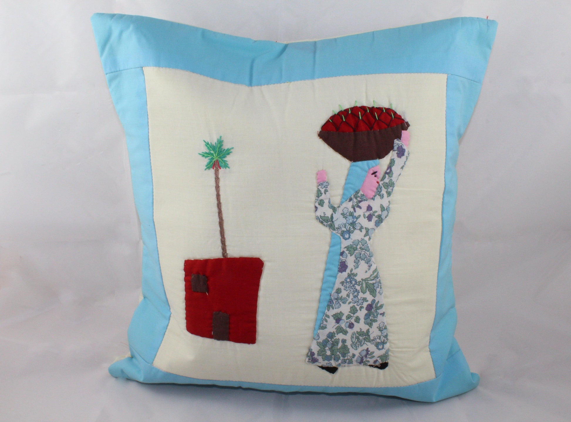 Handmade Egyptian Cotton Patchwork Cushion Cover
