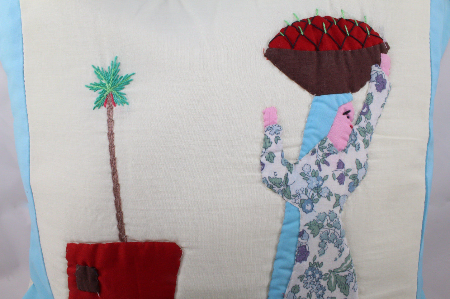 Handmade Egyptian Cotton Patchwork Cushion Cover