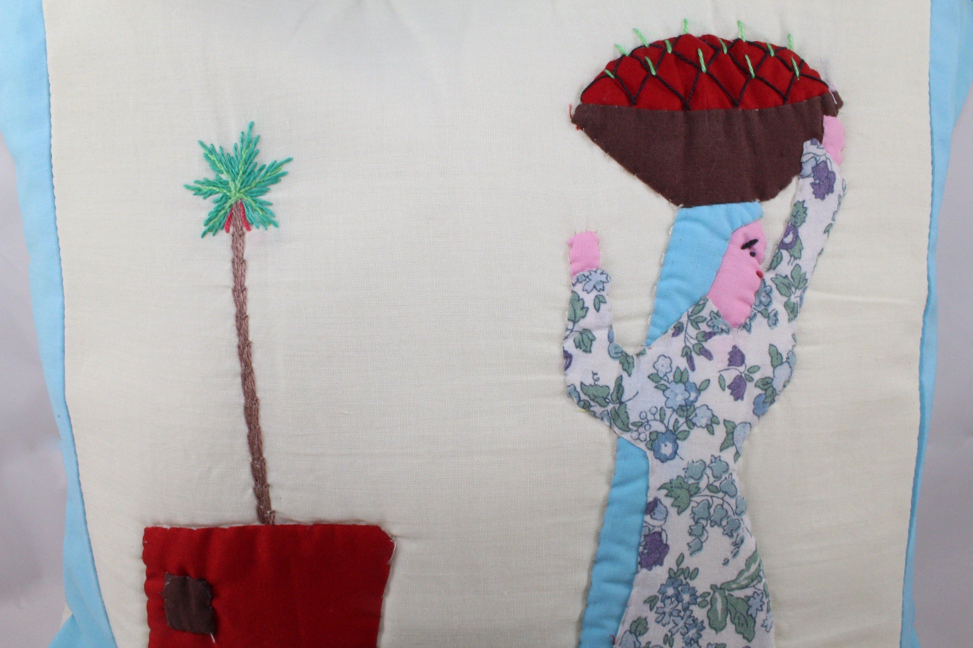 Handmade Egyptian Cotton Patchwork Cushion Cover