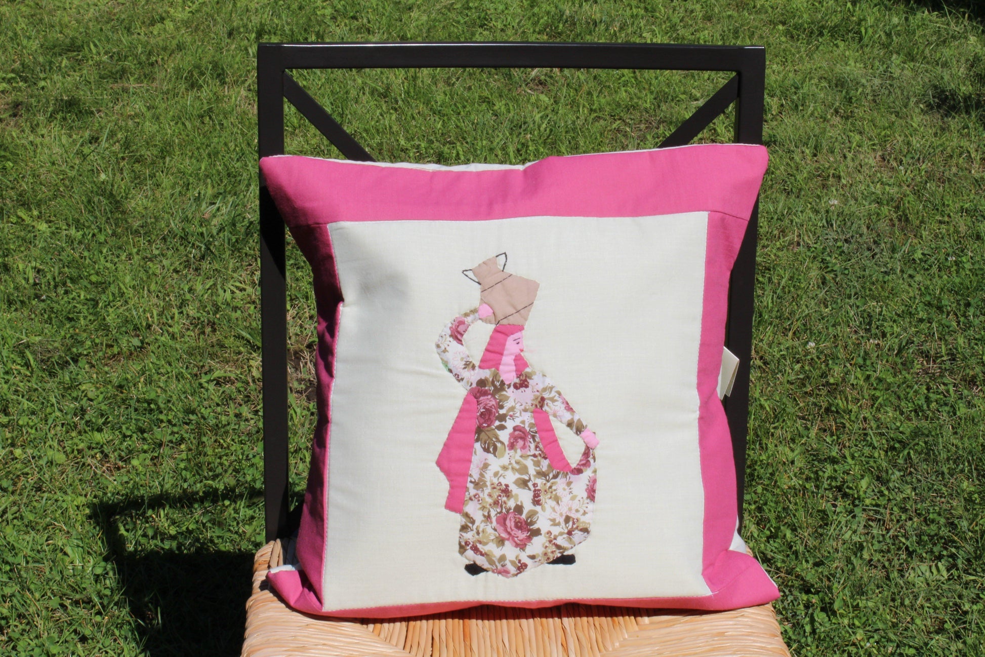 Handmade Egyptian Cotton Patchwork Cushion Cover