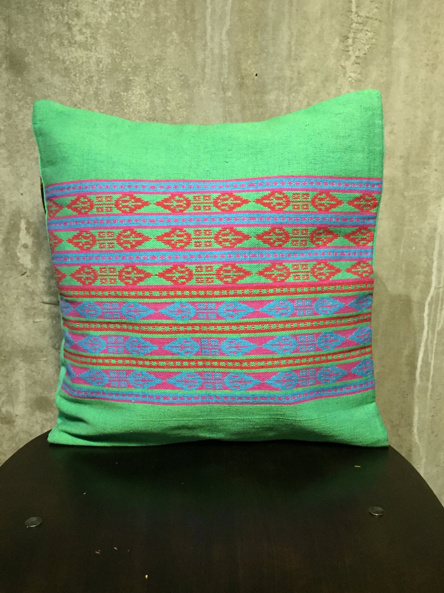 Handwoven Egyptian Cotton Cushion Cover - Paisley Motif - Dandarah