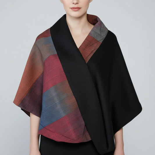 Handmade Infinity Moiré Shawl